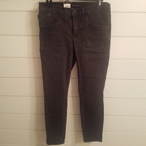 NWT Rock & Republic Black Mid Rise Crop Jeans Sz 6